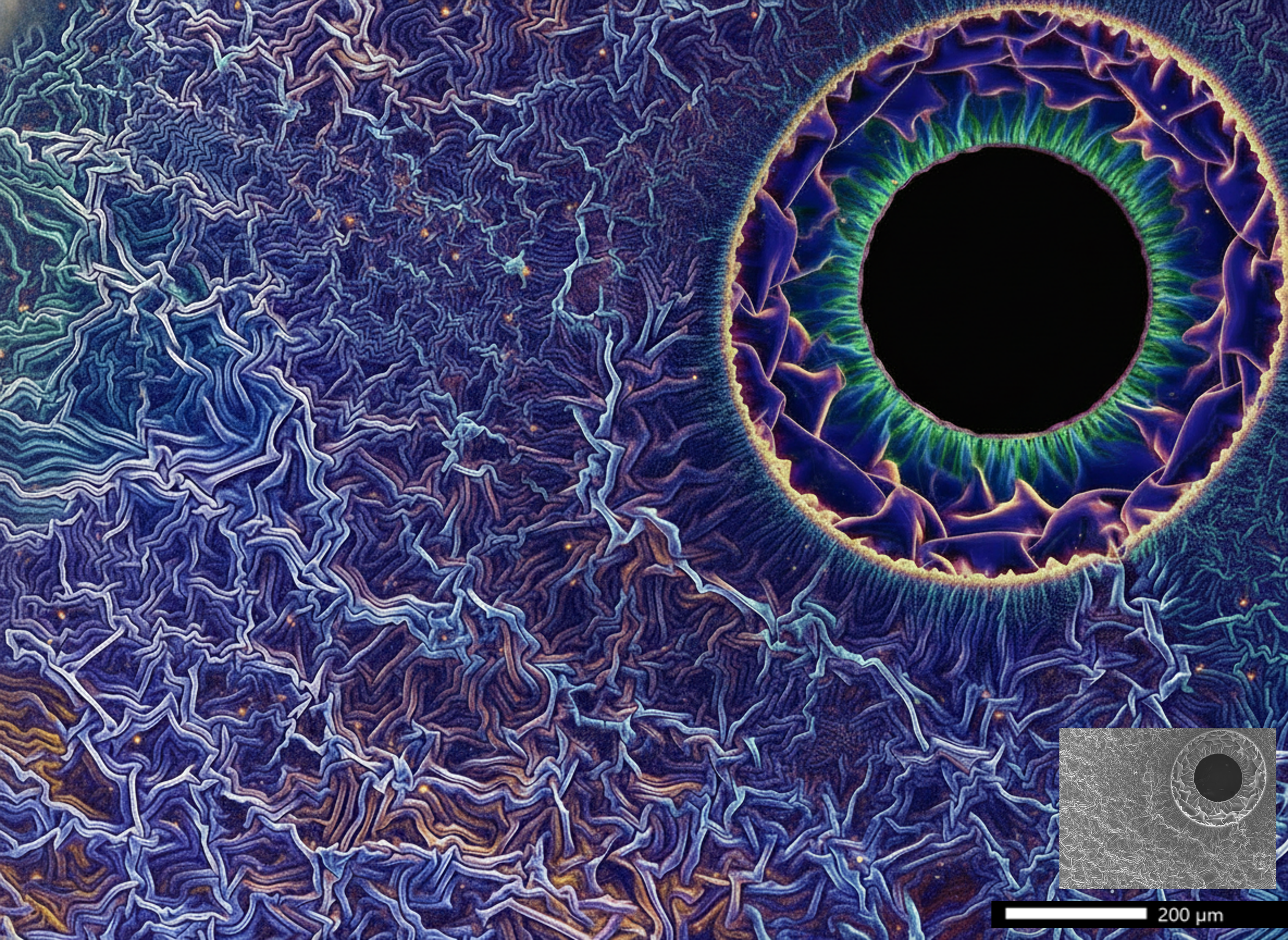 Black Hole in Multimaterials Universe