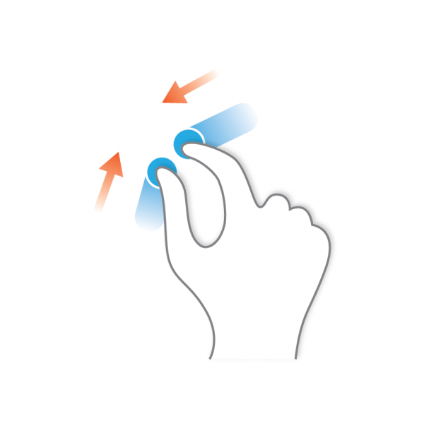 pinch gesture https://commons.wikimedia.org/wiki/File:Gestures_Pinch.png