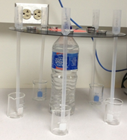 Student created water filtration device